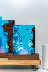 Night light, Deep blue sea, Treasure, Home decor, Corals and marine life, Free Diving, Kids gifts, Winter gifts,Desk lam