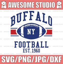 Buffalo Football Est 1960 Svg, Sport Svg, Football Svg, NFL Svg, Buffalo Bills Svg, Buffalo Bills NFL, Bills Football Te