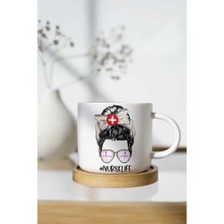 Nurse Custom Ceramic Mug, Female Nursing Staff, Nurse Life Coffee Mug, Cute Nurse Mug, Gifts for Nurse