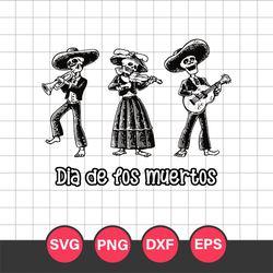 Day of the Dead Musicians Halloween Svg, Halloween Svg, Png Dxf Eps Digital File