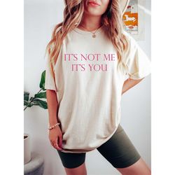 It's Not Me It's You, Women's Fitted Tee, Funny Y2K Style, Retro Comfort Divorce Shirt, Break Up Shirt, Trendy Right Now