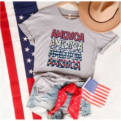 America Retro Shirt, 4th Of July Shirt, America Shirt, America Flag Shirt, Retro 4th Of July Shirt, Gift for Independenc