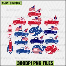4th of July Bundle Png, Happy 4th Of July Png Bundle, Freedom Png Bundle, Red White Blue Png,Fourth of July Sublimation,