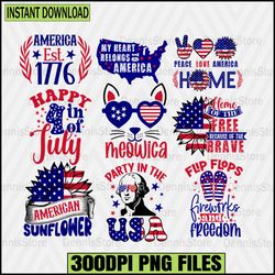 Party In The USA Png,Happy 4th of July Bundle Png, 4th Of July Png Bundle, Freedom Png Bundle, Red White Blue Png,Fourth