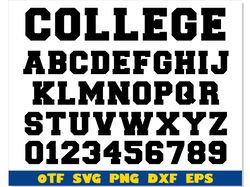 College installable font OTF | College font ttf, Sport font otf, Varsity font svg, Sport font svg, Sport letters