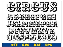 Circus font, Circus Font otf, Circus Font svg Cricut, Carnival font, Circus svg, Vintage font svg, Circus letters svg