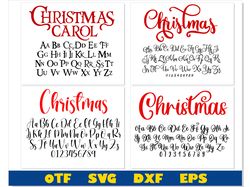 Christmas Font Bundle mini | Christmas Fonts, Christmas Font OTF, Christmas Font svg Cricut, Christmas letters svg