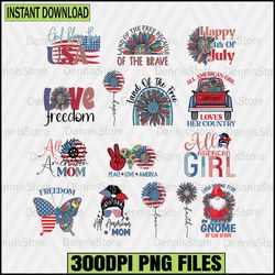 Love Freedom Png, 4th Of July Png Bundle, Freedom Png Bundle, Red White Blue Png,Fourth of July Sublimation, America PNG
