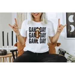 Gameday Leopard Lightning Bolt Football Shirt, Football Shirt for Women, Fall Football shirt, Gameday Shirt, Football Mo