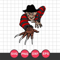 Freddy Krueger Svg, Horror Movies Svg, Halloween Svg, Png Dxf Eps Digital File