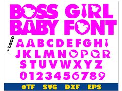 Baby Girl Font OTF, Baby Girl Font svg Cricut, Baby Font, Baby Girl Logo, Baby Girl letters, Baby Girl birthday svg