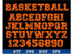 Basketball Font OTF, Basketball Font svg, Basketball svg, Sport font svg, Basketball letters svg Cricut, Sports font