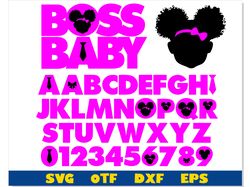 African American Boss Baby Girl Font SVG Layered | Boss Baby Girl font svg, Boss Baby Girl font otf, Boss Baby Girl Logo