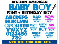 african american boss baby boy bundle | afro boy boss baby font & boss baby boy birthday svg | baby birthday svg cricut