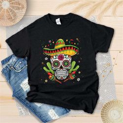 happy cinco de mayo shirt, sugar skull cinco de mayo shirt, skull mexican party, mexican festivals, cinco de mayo party