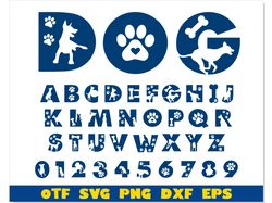 Dog Font svg Cricut, Dog Font otf, Dog Font png, Paw font svg, Doggies Font svg, Dog letters svg, Dog shirt svg