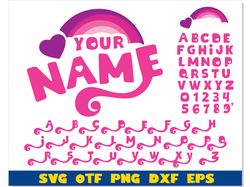 My Little Pony FONT with TAILS, My Little Pony Font SVG, My Little Pony Font TTF, My Little Pony logo