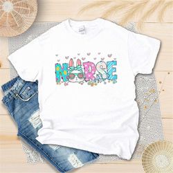 Happy Easter Day Nurse Life Shirt - Easter Bunny Nursing Shirt - Nurse Easter Day - Nurse Appreciation - Stethoscope Eas