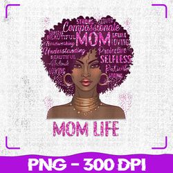 Black Woman Mom Life Png, Mom African American Png, Happy Mother's Day Png, Sublimation, PNG Files, Sublimation PNG, PNG