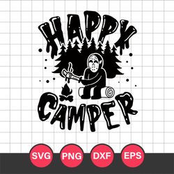 Happy Camper Jason Voorhees Halloween Svg, Halloween Svg, Png Dxf Eps Digital File