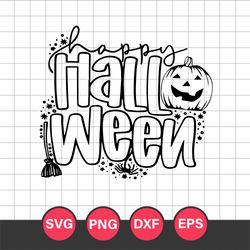 Happy Halloween Svg, Pumpkin Halloween Svg, Halloween Svg, Png Dxf Eps Digital File