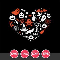 Heart Halloween Horror Svg, Halloween Svg, Png Dxf Eps Digital File
