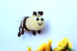 small crochet bee animals, crochet bee gift for toddler