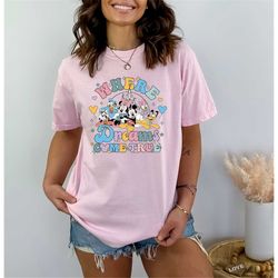 Disney Where Dreams Come True Shirt, Disneyworld Shirt, Disney Family Shirt, Colorful Vacay Shirt, Disney Aesthetic Shir