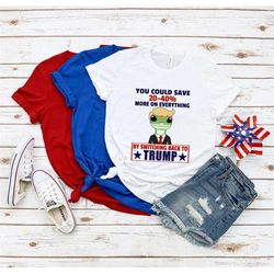 By Switching Back To Trump Shirt,Trump 'Merica T-shirt,Trump Funny 4th of July Shirt,Gas Price Down,Great America Funy 4