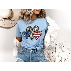 American Flag Heart Shirt, American Flag Shirt, Patriotic Shirt, USA Shirt, July 4th Shirt, Women's American Flag Shirt,