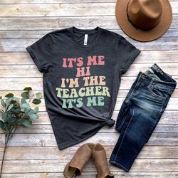 Matching Teacher Shirts, Teacher Shirt | Kindergarten Teacher Shirt | Teacher Gift | It's Me Hi I'm The Teacher It's Me