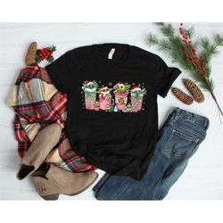 Baby Yoda Christmas Coffee T-Shirt, Christmas Matching Family Shirts, Winter Coffee Lover, Disney Star Wars Matching Tee