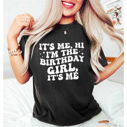 It's Me Hi I'm The Birthday Girl Shirt,Birthday Party Shirt,Birthday Squad,Youth Birthday Girl Shirt,Birthday Shirt,Birt