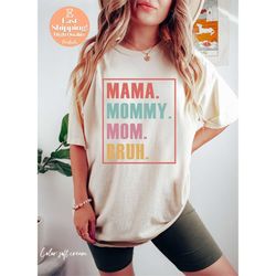 Mama Mommy Mom Bruh Shirt, Leopard Mama Shirt, Gift For Mom, Cute Mom Shirt, Mothers Day Gift, Mother's Day Shirt, Mama