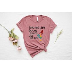 Back to School Teacher T-Shirt, Cute Teacher Shirt, Chicken Teacher Shirt,Gift for Teachers, Kindergarten Teacher,Back t