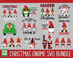 Christmas Gnome SVG Bundle, Christmas SVG Bundle, Gnomes Png, Gnome Svg Bundle, Holiday Gnome, Funny Christmas Shirt,