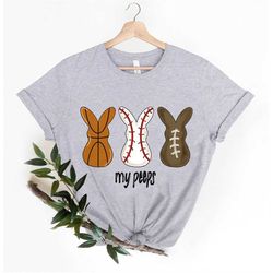 my peeps shirt,soccer mama gifts,easter peeps sports shirt,cute bunny balls tshirt,bunny basketball easter day tee for w