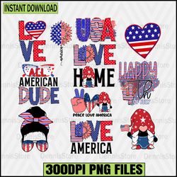 All American Dude Png, 4th Of July Png Bundle, Freedom Png Bundle, Red White Blue Png,Fourth of July Sublimation, Americ