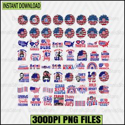 4th of July Bundle Png, 4th Of July Png Bundle, Red White Blue Png,Fourth of July Sublimation, America PNG
