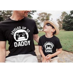 Leveled Up To Daddy Shirt Player 2 Has Entered To Game Shirt, Gamer Dad Shirt, Gifts for New Dad, Cute Gift for New Dad,
