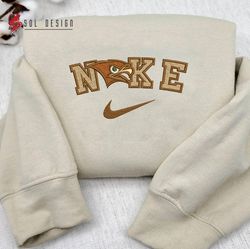 Nike Lehigh Mountain Hawks Embroidered Crewneck, NCAA Embroidered Sweater, Lehigh Mountain Hawks Hoodies, Unisex Shirts