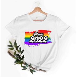 Pride 2022 T-shirt, LGBTQ Shirt, Pride Shirt, Rainbow Pride Shirt, Pride Month Gift, Lesbian Gay Bisexual Transgender Qu
