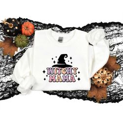 Witchy Mama Halloween Sweatshirt | Halloween Vintage Sweatshirt, Halloween Retro Sweatshirt, Halloween Sweatshirt