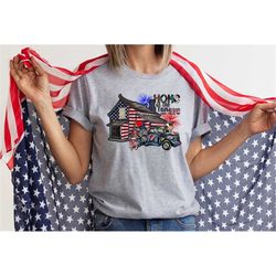 4th Of July Shirt, Home Of Brave Shirt, fourth Of July Family Shirt, Family Matching Shirt, Independence Day Shirt, Meri