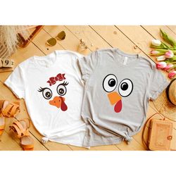 Turkey Couple Shirt, Thanksgiving Family Matching Shirt, Turkey Shirt, Family Thanksgiving Tee, Thanksgiving Shirts For