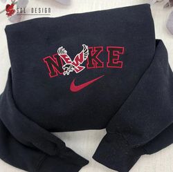 Nike Eastern Washington Eagles Embroidered Crewneck, NCAA Embroidered Sweater, Eastern Washington Hoodies, Unisex Shirts