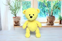 cute teddy bear handmade plush amigurumi toy