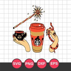 Spooky Coffee Witchy Svg, Halloween Svg, Png Dxf Eps Digital File