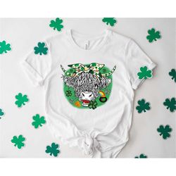 Lucky Heifer St Patricks Shirt - St Patricks Day Tee - Heifer Four Leaf Clover Shirt - St Patricks Day Clover Tee - St P