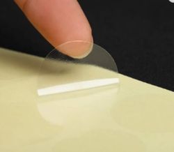 Clear Transparent PVC 2" Round Stickers, Envelope Tab Sealer ,Package Round Clear Seal Labels Self Adhesive Pack of 1000